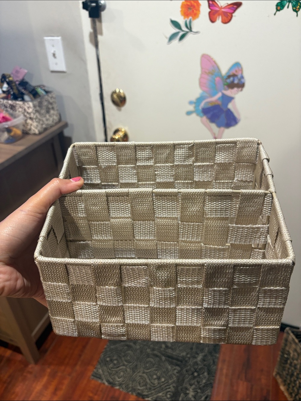 Neutral Woven Storage Bin Organizer - Home Accents